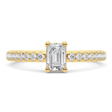 Photo of Kiyari 2 ct tw. Emerald Solitaire Bridal Set 14K Yellow Gold