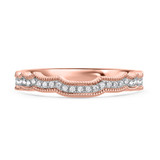 Photo of Zenevieva 2 ct tw. Princess Solitaire Diamond Bridal Ring Set 14K Rose Gold [BT5023RL]