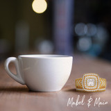 Photo of Zenevieva 2 ct tw. Princess Solitaire Diamond Bridal Ring Set 14K White Gold [BR5023W-H090]