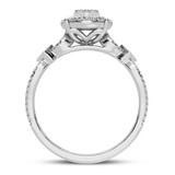 Photo of Griffin 1/2 ct tw. Round Cluster Bridal Set 14K White Gold