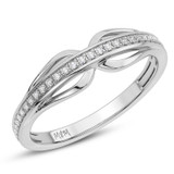 Photo of Ronan 3/8 ct tw. Round Cluster Bridal Set 14K White Gold [BT5037WL]