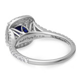 Photo of The Sweetheart Collection 2 1/2 ct tw. Cushion Sapphire Bridal Ring Set Platinum [BT5059PE-C000]