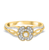 Photo of Dolley 3/8 cttw Fancy Cut Bridal Set 10K Yellow Gold [BT205YE-C000]
