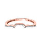 Photo of Morgan 3/4 cttw Cushion Cut Bridal Set 14K Rose Gold [BT431RL]