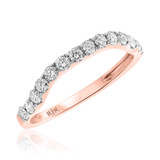 Photo of Macie 4 cttw Cushion Cut Bridal Set 10K Rose Gold [BT438RL]