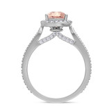 Photo of The Chunky Goddess Collection 3 ct tw. Pear Morganite Engagement Ring Platinum [BT5058PE-C000]