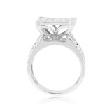 Photo of Preston 3 7/8 cttw Princess Cut Bridal Set 14K White Gold [BT446WE-C000]