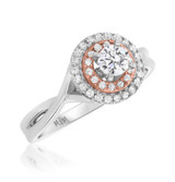 Photo of Hadden 1/2 cttw Fancy Engagement Ring 14K White Gold [BT470WE-R029]