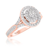 Photo of Violet 1/2 cttw Oval Engagement Ring 14K Rose Gold [BT474RE-C000]