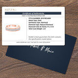 Violet 1/2 cttw Mens Band 14K Rose Gold