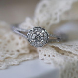 Photo of Nova 5/8 cttw Round Engagement Ring 10K White Gold [BT476WE-R029]