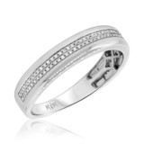 Photo of Nova 1/4 cttw Mens Band 10K White Gold [BT476WM]