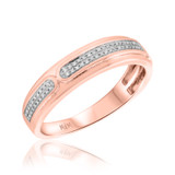 Photo of Amelia 1/7 cttw Mens Band 14K Rose Gold [BT487RM]