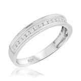 Photo of Audrey 1/2 cttw Mens Band 10K White Gold [BT488WM]
