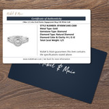 Chloe 1/2 cttw Oval Cluster Engagement Ring 14K White Gold