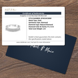 Evangeline 1/5 cttw Mens Band 10K White Gold