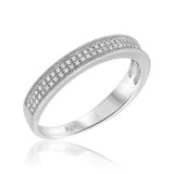 Photo of Poppy 1/3 cttw Mens Band 10K White Gold [BT494WM]