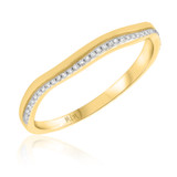 Photo of Dolley 1/10 cttw Ladies Band 10K Yellow Gold [BT205YL]