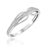 Photo of Eames 1/10 cttw Ladies Band 10K White Gold [BT209WL]