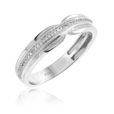 Photo of Eames 1/7 cttw Mens Band 10K White Gold [BT209WM]
