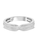 Photo of Eames 1/7 cttw Mens Band 14K White Gold [BT209WM]