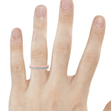 Photo of Casey 1/5 cttw Mens Band 10K Rose Gold [BT429RM]