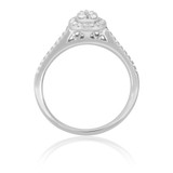 Photo of Harley 1/2 cttw Pear Cut Engagement Ring 10K White Gold [BT432WE-C000]
