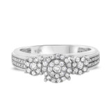 Photo of Shelby 2/3 cttw Fancy Cut Engagement Ring 10K White Gold [BT433WE-C000]