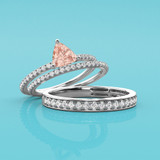 Photo of Fawn 1 1/10 ct tw. Fancy Cut Morganite Engagement Ring Platinum [BT5048W-C000]