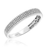 Photo of Clarie 1/3 cttw Mens Band 10K White Gold [BT479WM]