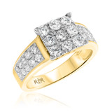 Photo of Aurora 1 5/8 cttw Fancy Cut Engagement Ring 14K Yellow Gold [BT442YE-C000]