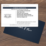 Enjoy Curves 3/4 ct tw Ladies Band 14K White Gold