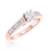 Photo of Kore 1 ct tw. Round Solitaire Bridal Set 10K Rose Gold