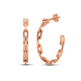 Photo of Kimberly D. Collection Hoop Earring 14K Rose Gold [CE5818R]