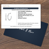 Kimberly D. Collection Hoop Earring 10K White Gold