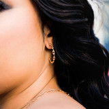 Photo of Kimberly D. Collection Hoop Earring 10K Yellow Gold [CE5818Y]