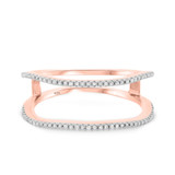 Photo of Charlotte 1 1/6 cttw Round Cluster Bridal Set 10K Rose Gold [BT473RL]