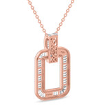 Photo of The White Flair Collection 2/3 Carat T.W.  Diamond Pendant 14K Rose Gold [CP5858R]