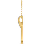 Photo of The Flair Collection 2/3 Carat T.W. Lab Grown Sapphire and Diamond Pendant 14K Yellow Gold [CP5837Y]