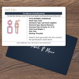 The Pink Flair Collection 2 Carat T.W. Lab Grown Sapphire and Diamond Earring 14K Rose Gold