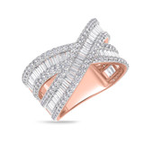 Photo of The White Flair Collection 1 1/2 Carat T.W.  Diamond Ladies Wedding Band  14K Rose Gold [BT5860RL]