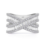Photo of The White Flair Collection 1 1/2 CT. T.W.  Diamond Ladies Wedding Band Platinum [BT5860PL]