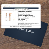 Nisha 3/4 cttw Cluster Earring 14K Rose Gold