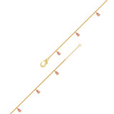 Photo of Lisbet 0 CT. T.W. Anklet 14K Yellow Gold [AN5822Y]
