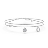 Photo of Beta 1/5 Carat T.W. Anklet 14K White Gold [AN5821W]