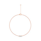 Photo of Nubia 1/20 CT. T.W. Anklet 14K Rose Gold [AN5824R]