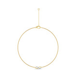 Photo of Nubia 1/20 Carat T.W. Anklet 14K Yellow Gold [AN5824Y]