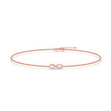 Photo of Nubia 1/20 CT. T.W. Anklet 10K Rose Gold [AN5824R]