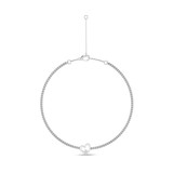 Photo of Amherst 1/25 CT. T.W. Anklet 14K White Gold [AN5825W]