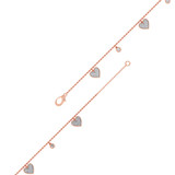 Photo of Baylee 3/4 Carat T.W. Anklet 14K Rose Gold [AN5829R]